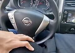 executive having sex in the car