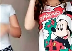 Her twat looks truly large when this babe dances