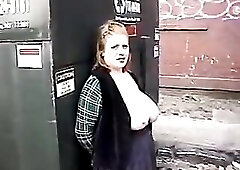 Doxy with large juggs gets her titties caressed by an aged man