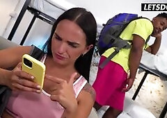 Blondie Fesser and Claudia Bavel Hot Interracial Fuck with BBC