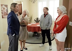 Creampied By BF's Dad: Sneaky sex with Mick Blue, Joshua Lewis and Big Ass Blonde DIL Adaline Star