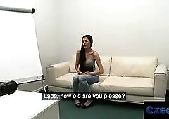 Czech sex - audition bed fuck with underwear stunner taking doggy deep