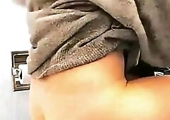 Compilation of pussy and butt shots of toilet voyeur