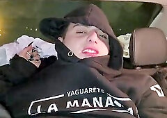 Messy whores sucking dong in the Uber in advance of party! Knock Knock Stream