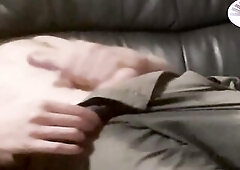 Stroking untill groaning ejaculation after pee in my panties. Selfplay close-up movie of MeMySelfAndMyOwn