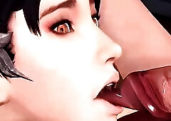 Compilation of futanari with massive cocks selfsucking and receiving blowjobs