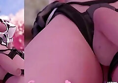 [Strapy] Overwatch Futanari girls showing it (3D)