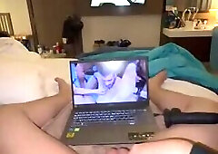 Fag*ot Playing With His Nub