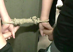 Bullies Bound, Gag, and Edge Young Man - Gay Blonde Twink Tied Up