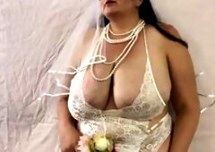 Breasty big beautiful woman Playgirl, Jayne is getting married this day, but that babe's a little sad her lewd days are behind her. When the groo