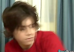 Twink sucks stiff boner