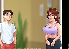 Comic visual novel featuring big boobs and RPG elements