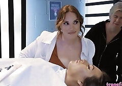 3 large shlong t-girl dolls Khloe Kay Eva Maxim and large penis Zariah Aura banged hawt large melons and large butt doctors Siri Dahl Leana Lovings an