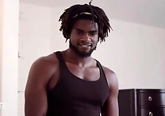 Adrian Hart Pleasures His Ass With A Big Toy Before Devin Trez Joins Him