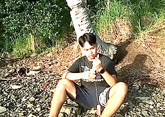 Angry Asian Twink Wank