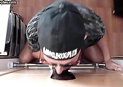 Gloryhole mature sucks black dong before barebacked