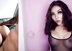 Lalin girl with large natural breasts riding with her lover