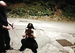 Piggy slut milf with great tits and open mouth toy waiting for you to use her anyway you like