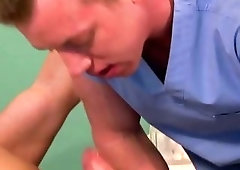 Hard dick gay pornstar gets sucked off