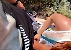 Asian Boy Swallows Load From Bwc in the Bushs While Hiking