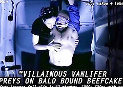 Villainous Vanlifer Preys On Shaved Fastened Beefcake