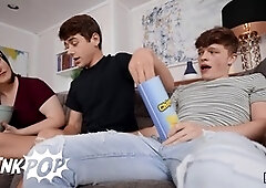 Shaved ass, fellatio, gay cheating