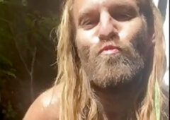 Moonydlilly indulges in wild solo session with dirty talk, peeing on himself, and outdoor fun