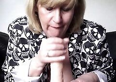 Dirty Stepmom lets u see her naughty blow job practice.