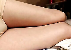 Femboy torments with body and breath