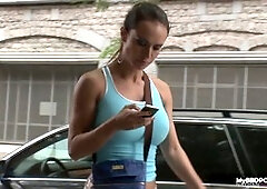 Kinky big-breasted Latina maid Franceska Jaimes loves my BBC up her round ass