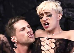 Femboy RUINS Makeup While Gagging On Cock