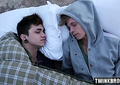 Tat lad backside With Facial Cumshot