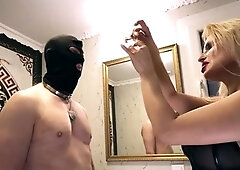 House of Sinn - Cum-Eating Handjob With Toilet Brush