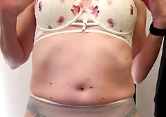 I was shopping for underware and a strange guy is fingering me. I'm totally in nature's garb in the locker room. And the man can merely put 