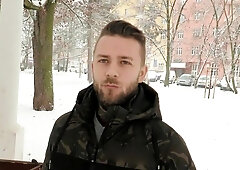 Good-looking guy taking that D like a bitch