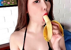 Asian Teen ARIEL SPINNER striptease masturbating