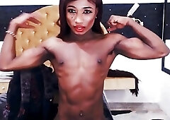 very fit ebony tgirl