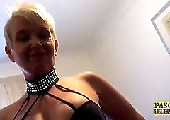 Scarla Swallows Cucks Husband With Master