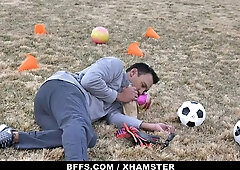 Soccer cuties fellatio senior coach