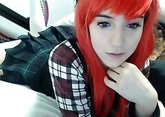 Lewd amateur brunette teen meg davis webcam masturbation