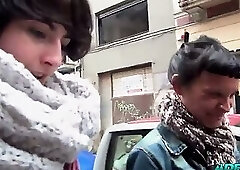 Lesbian threesome with a strap-on part 1 - ADPTUBE