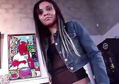 Hawt nice-looking cutie with large booty takes a good weenie