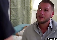 Shy gay twink fucks older professor