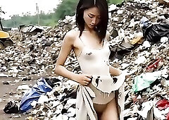 Chapter 1. The slender youthful Oriental hotty from the rubbish dump, bangs for a bit of rice. AI-generated