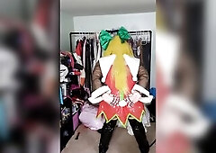 Kigurumi Roll PVC Bunny Dress Breathplay and Hands Free Sextoy