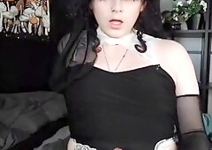 Goth Femboy Cumshot Compilation Accidental Self Facial