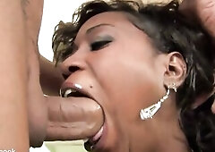 HYDIE WATERS aka HEIDI WATERS Black Hotty Facefuck Deepthroat Oral-sex and Facial