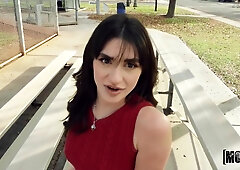 Naughty Mia Taylor Gets A Present Box With Anal Plug!