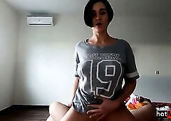 1st, stepmom allowed me touch her titties and then cum inside her.