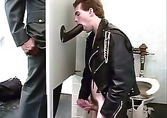 Gloryhole In Toilets For Monster Black Cock